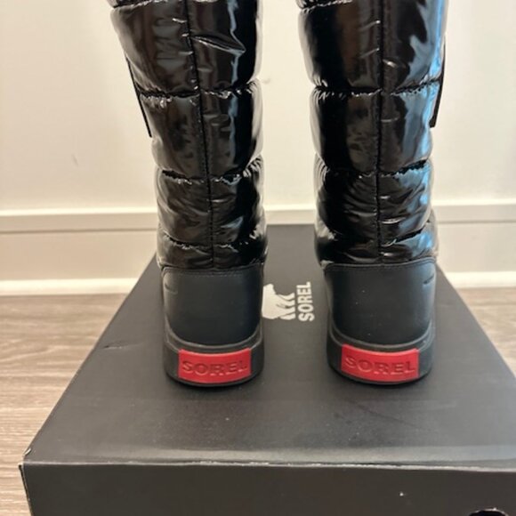 Sorel Joan of Arctic Next Lite Mid Puffy Snow Boots Black Sz 8 - Picture 2 of 8